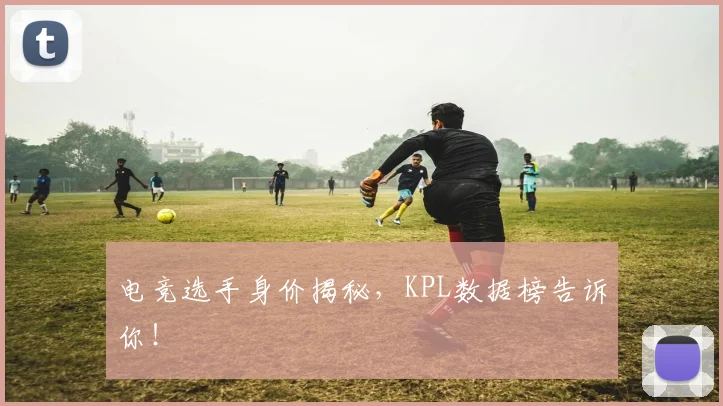 电竞选手身价揭秘,KPL数据榜告诉你!